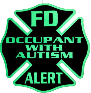IdentiFire Occupant with Autism Safety Decal for car/Truck/Home
