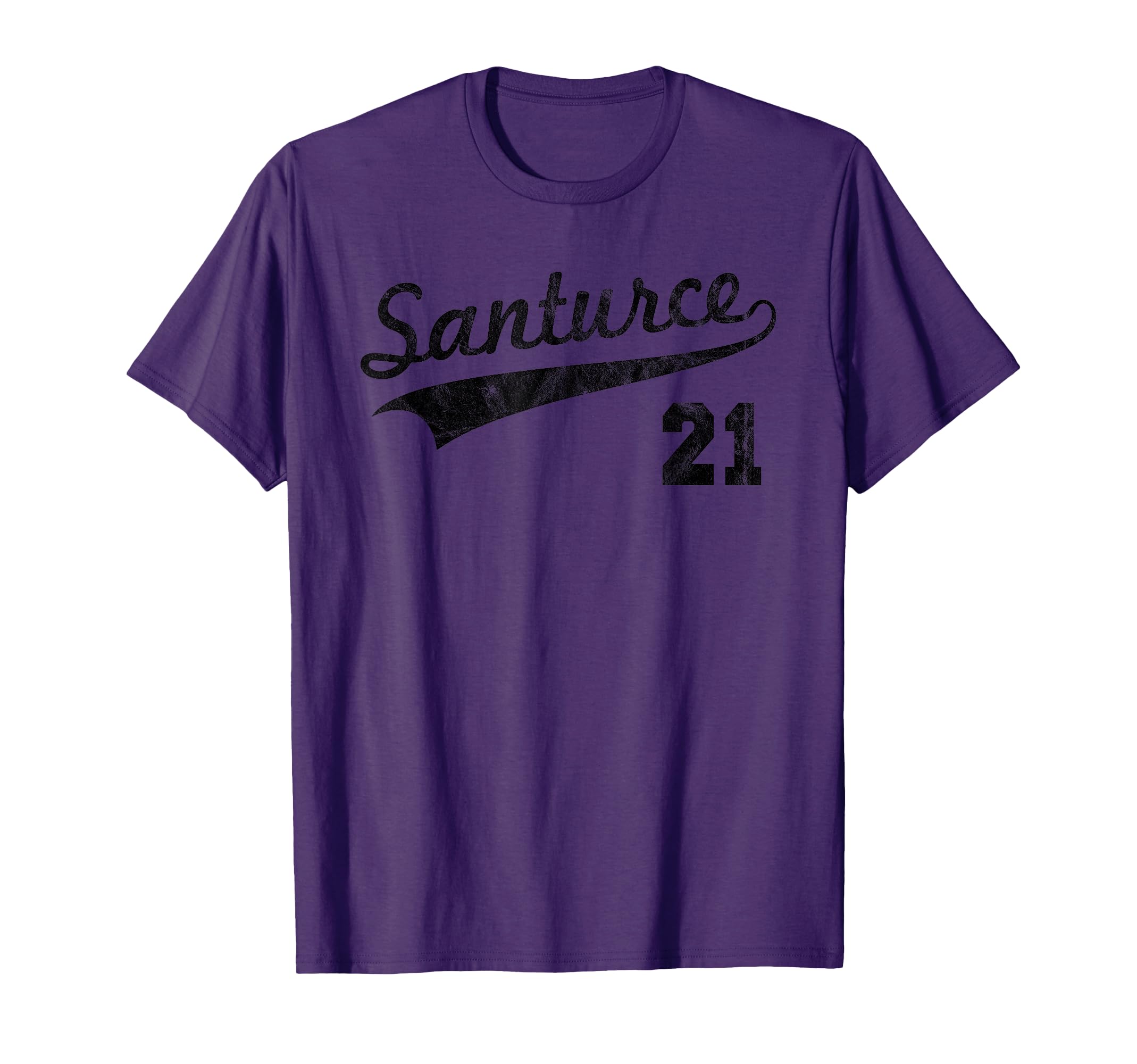 Distressed Santurce 21 Puerto Rico Baseball Boricua T-Shirt