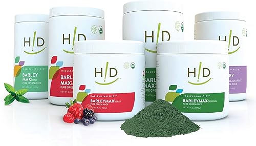 Miniatura 8 de Hallelujah Diet Organic BarleyMax - Jugo de hierba de cebada y jugo de alfalfa en polvo, fórmula vegana, suplemento dietético a base de plantas,