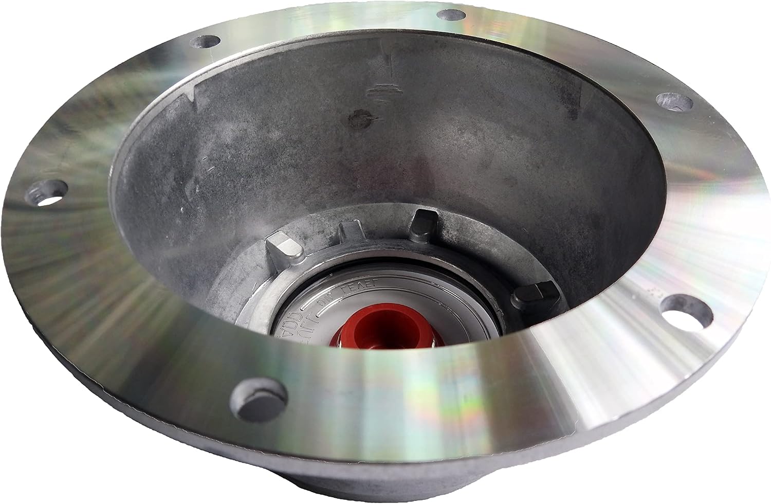 343-4195 Replacement 6 Hole Aluminum HUB Cap with Side Pipe Plug and Gasket