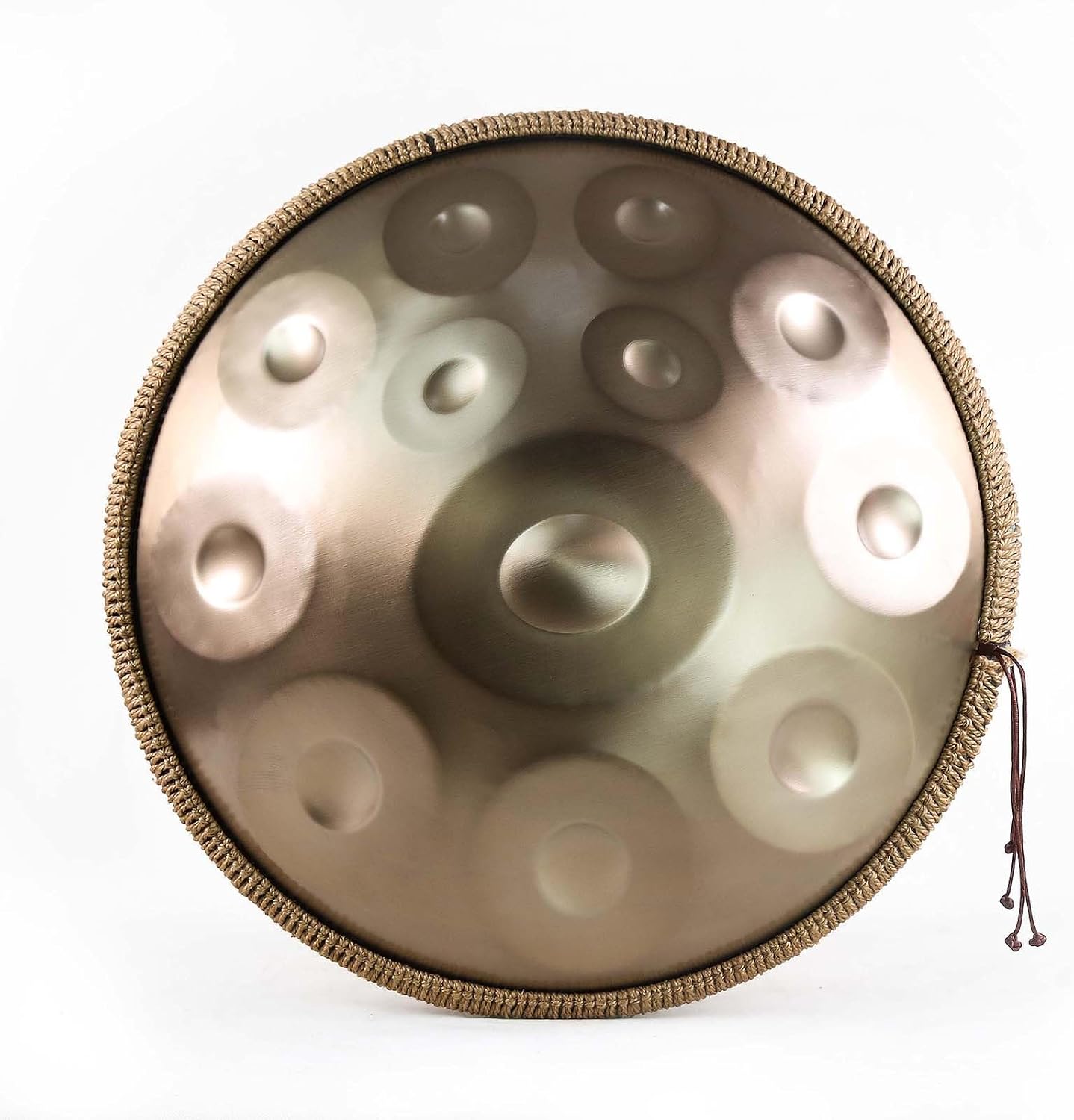 Handpan Drums For Adults 12 Notes 22 Inches Professional Handpan Steel Hand Drum,Hand Pan Drum Instrument With Soft Handpan Bag,2 Handpan Mallets,Handpan Stand And Dust-Free Cloth ( Color : Golden-432