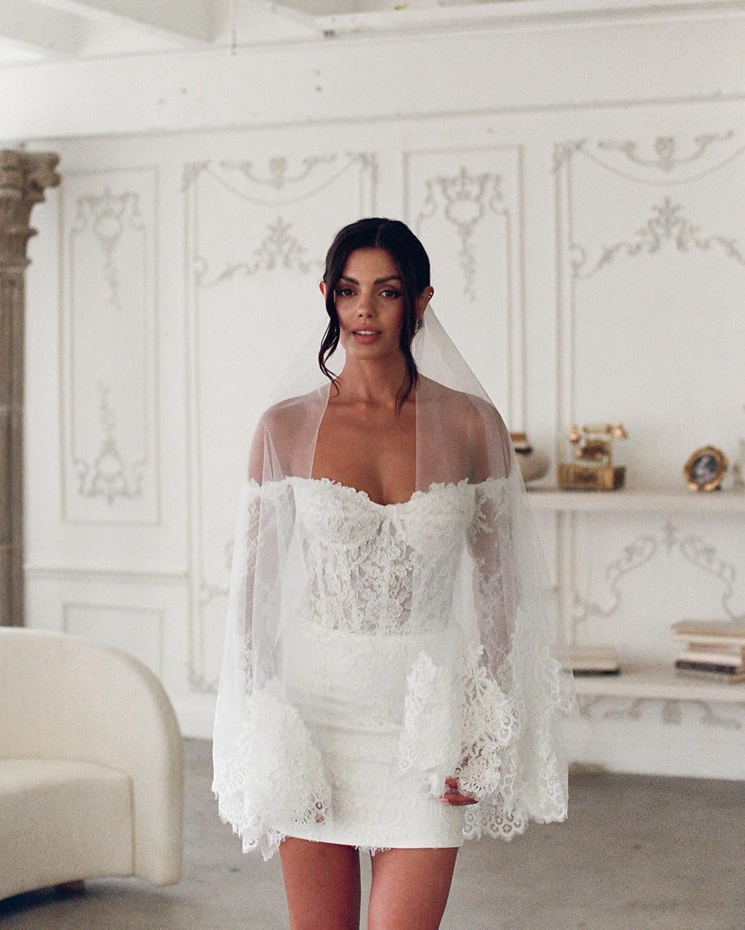 Cudiew Short Wedding Dresses for Women Mini Bridal Dress for Bride Corset Wedding Reception Gowns 2025 - Image 2