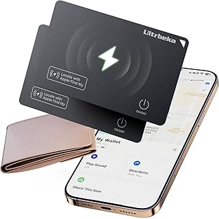 Wallet Tracker Air Tag Slim Card 0.07in Bluetooth Tracker for Wallets, Passport, Work with Apple Find My, Wireless Chargin Price In India
