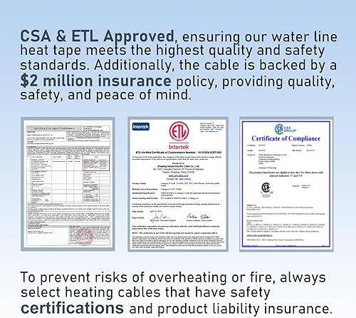 Miniatura 9 de Cable deshielador HEATIT HIRD para techos y canaletas, 200 pies (61 m) 5 vatios por pie, Negro