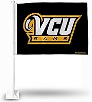 Vista 17 de Rico Industries Bandera de coche de doble cara de la NCAA, gran accesorio para automóvil