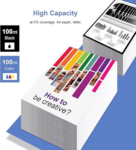 Miniatura 4 de Reemplazo de tinta de sublimación de 16.9 fl oz compatibles con impresoras ET-2760 ET-2800 ET-2850 ET-4700 ET-7750 ET-2400 ET-2720 ET-2803 ET-15000