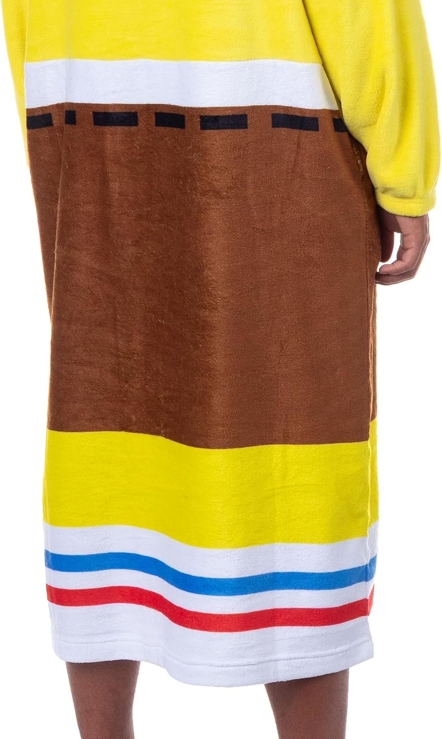 SpongeBob SquarePants Costume Adult Fleece Oversized Blanket Hoodie Sleeper Pullover Pajama Loungewear