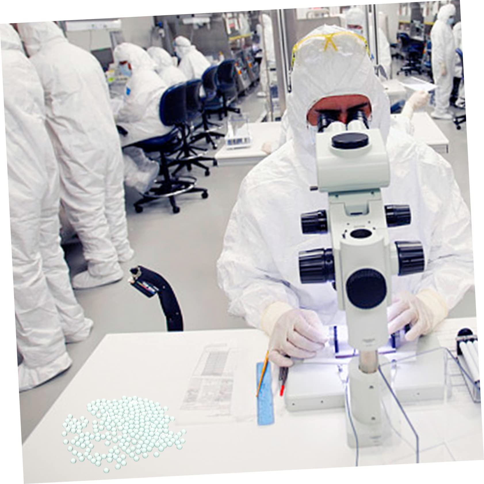 Zerodeko Perlas de Vidrio Experimentales de Alta Precisión Ø8mm para Laboratorio, Perlas Anti-ebullición de Molienda de Arena, Material Duradero para Uso Científico y Experimental