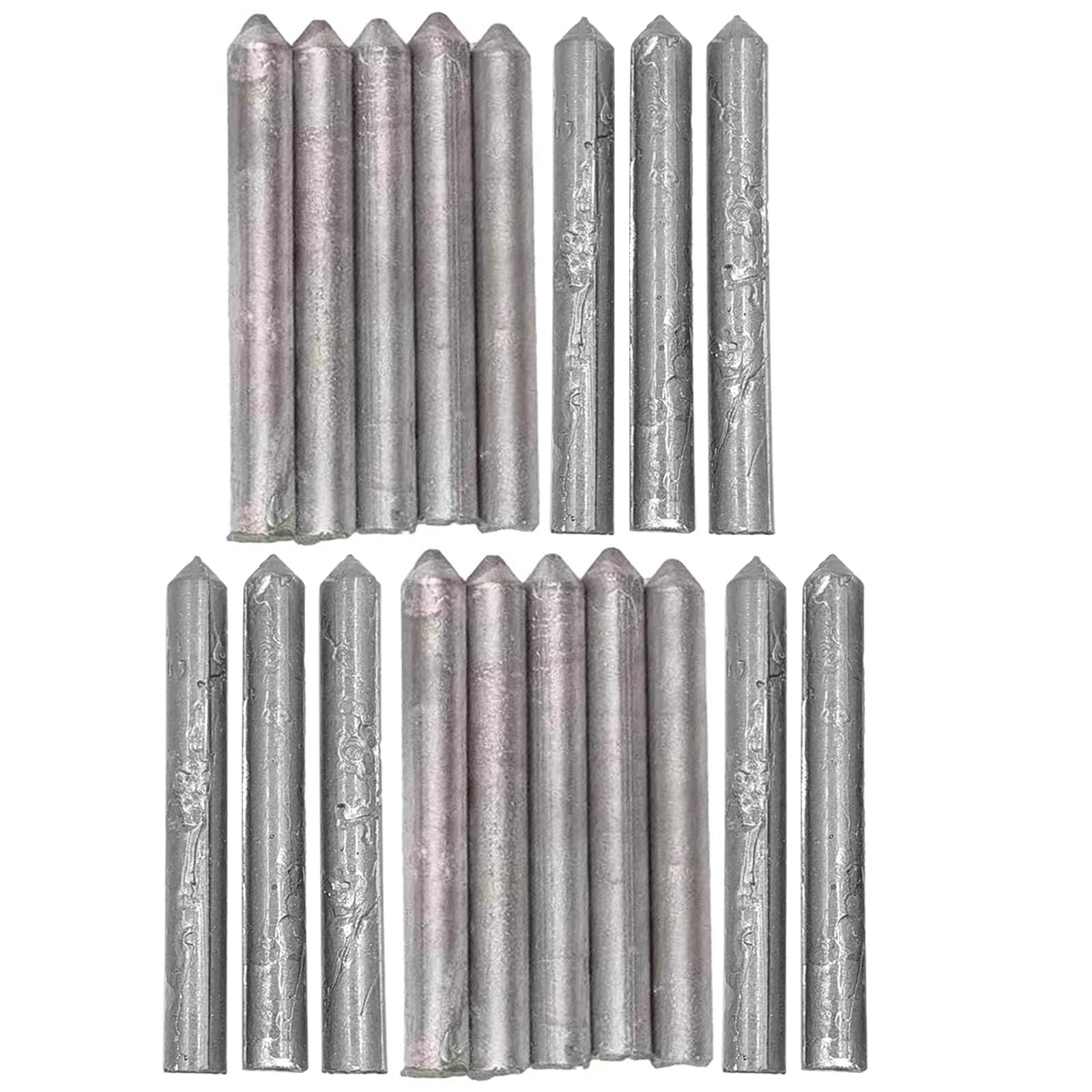 Newft White 18Pcs Low Temperature Welding Rod Easy Welding Electrode Aluminum Rod Metal Easy Melting Electronic Repair