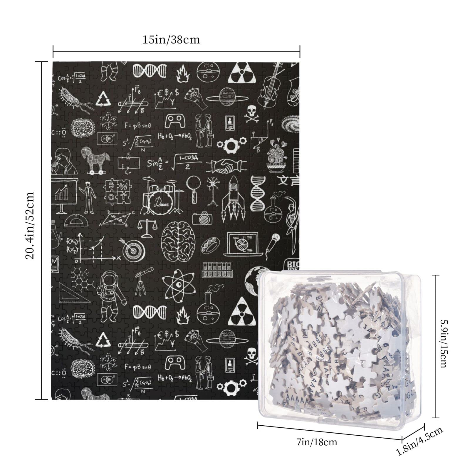 Amazon.co.jp: パズル 科学柄 数学数式 物理 化学 方程式 (1) アニメ