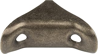 Antique Brass Chair Leg Brace - 1 1/2" - Pack of 4 - Corner Braces for Reinforcing Old Wooden Chair Legs | CP6-AB