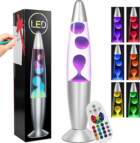 AONESY Liquid Motion Lamps with Remote 17 Color Changing Night Light 16 Inch LED Table Lamp Relaxing Liquid Light for Kids Adults Teens Room Decor Light Mood Lamp Classic Christmas Birthday Gift photo 2