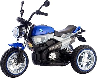 موتوسيكل Y-MB284 للأطفال بسرعة قصوى 255, 8 كم/س، سعة تحميل 30 كجم، لون ازرق