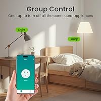 Vista 6 de GHome Smart Plug Mini, WiFi Smart Outlet Plug Works with Alexa and Google Home, Timer Outlet with APP Control, 2.4GHz Network Only, No Hub Required