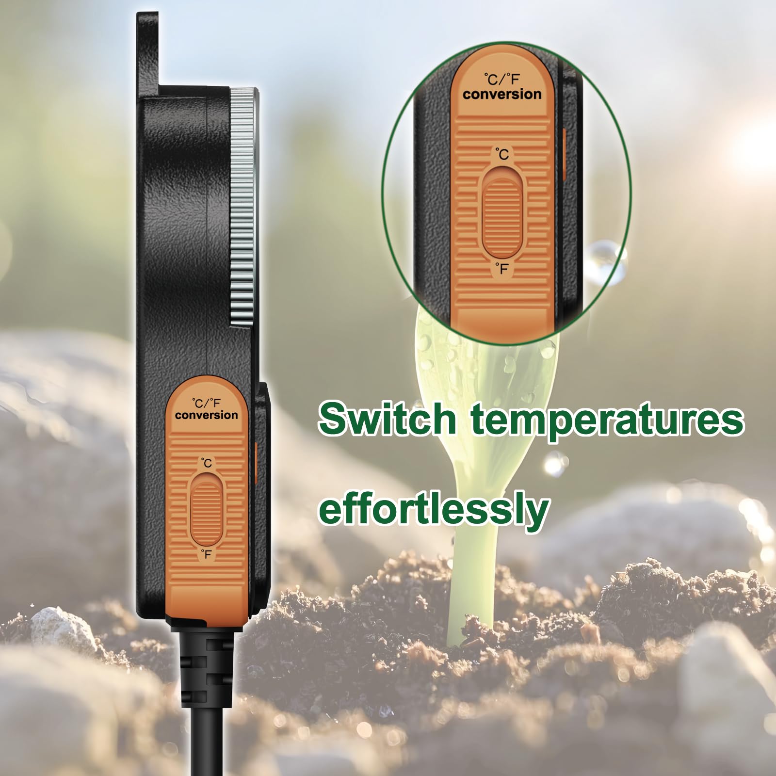 Temperature Controller can be Used for aquaculture, Plant mat Heating, Reptile Thermostat, with Load line Over-Temperature Protection and Dual Sensor auto-Safety Calibration - image 2