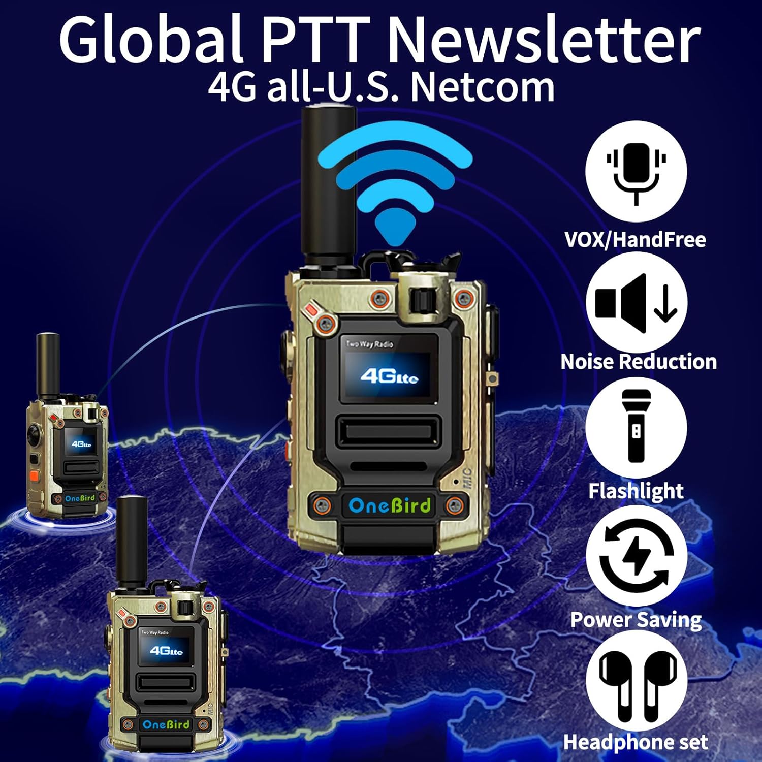 Global-walkie-Talkie-Unlimited-Range-radios-Long Range walkie talkies Communication Cards-radios Unlimited Range with sim Cards-Out of State walkie-Talkie ptt Button-Two Way Talk Talkie 2-Pack