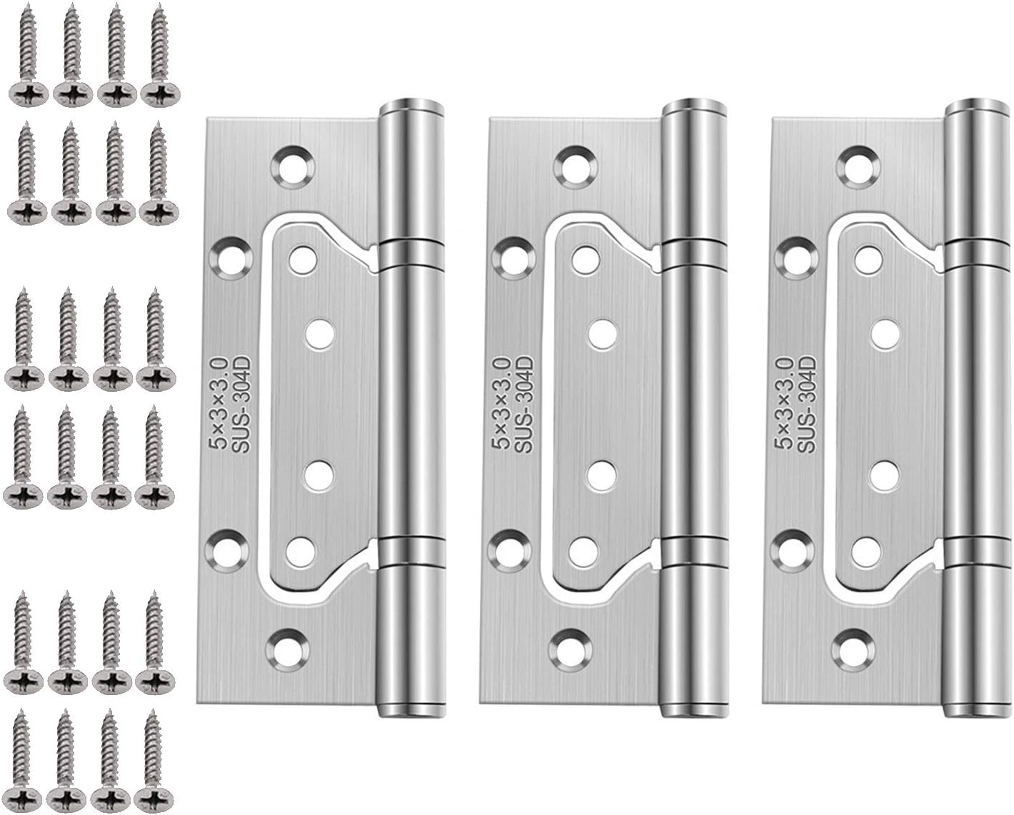 10x Pairs of Quality Zinc 4"/100mm Large Hurl Hinges