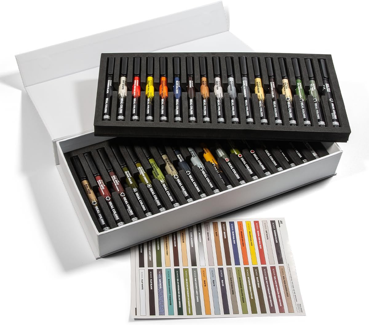 Open box of AK Interactive Real Colors Markers
