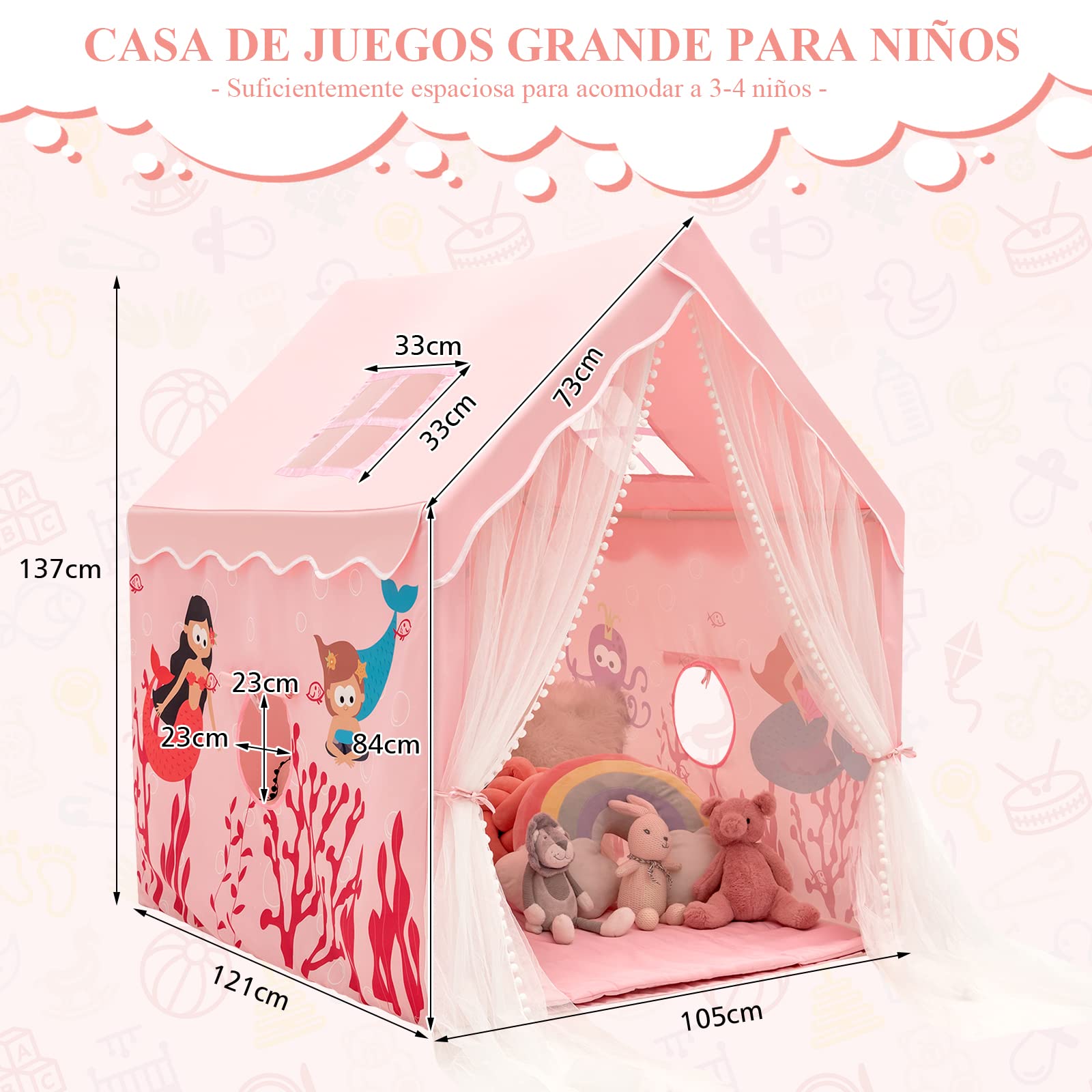 Tienda De Campaña Infantil Tienda De Campau00f1a De Interior Con