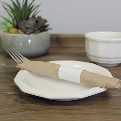 Miniatura 3 de Paquete de 5,000 servilletas blancas de alta calidad, autoadhesivas, de 1.5 x 4.25 pulgadas