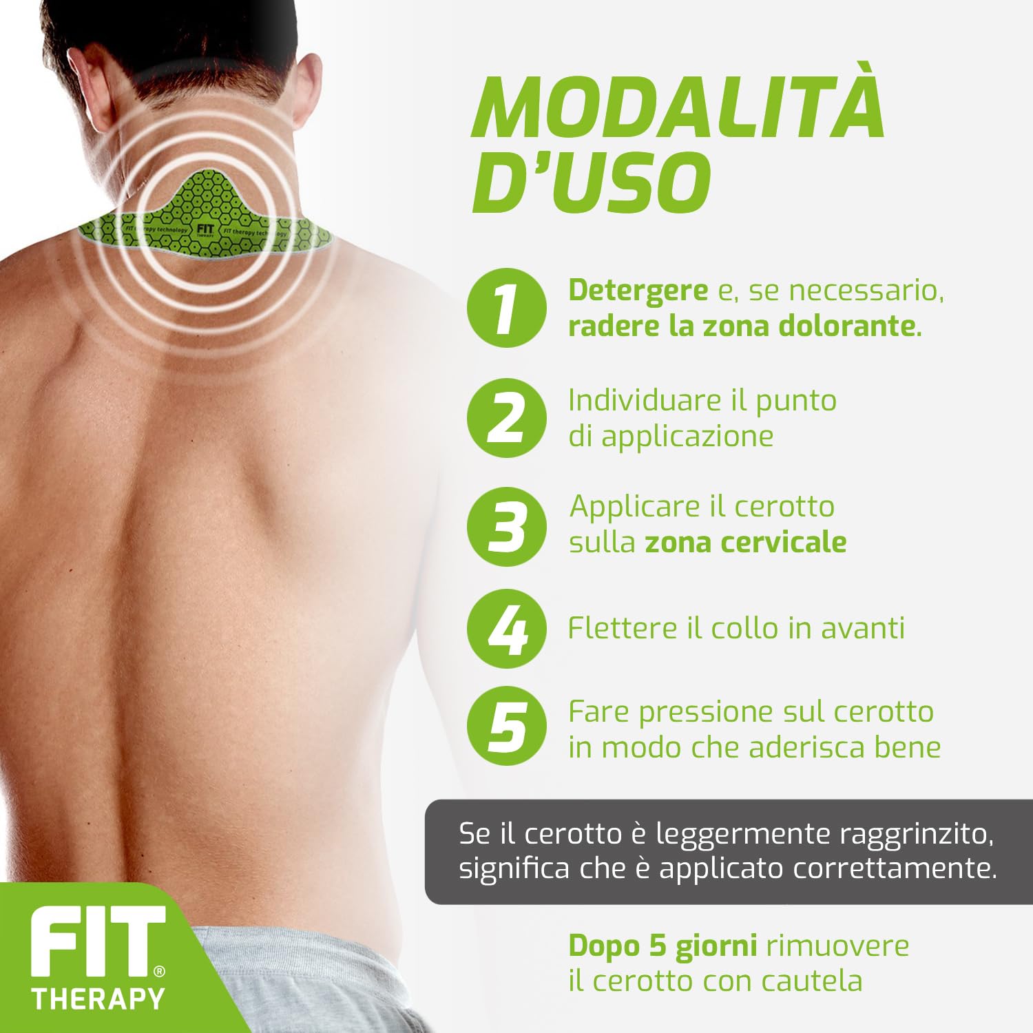 Kit Schiena Completa, Pantaloncino FitUnder e Cerotti Cervicali, Per Cervicale, Lombalgia, Sciatalgia, Coxalgia, Recupero Muscolare e Sport, Senza Farmaci, Non Scalda (178 caratteri)