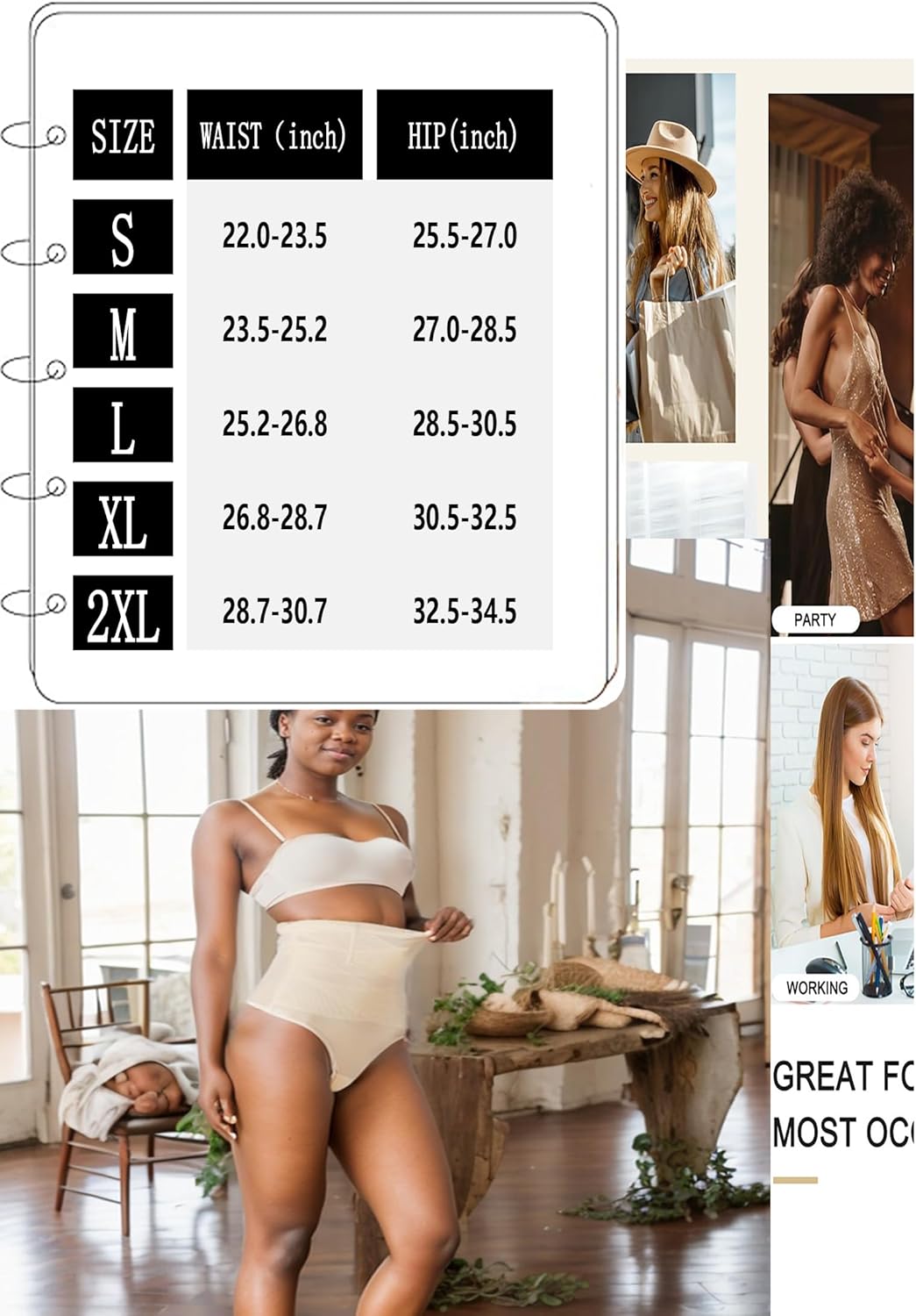 Women's Mesh Thong Shapewear High Waisted Tummy Control - Breathable Seamless Body Shaper Panties Girdle Underwear - Image 6