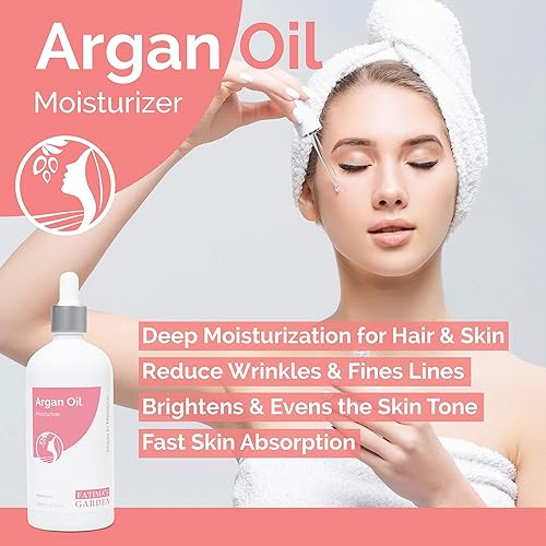 Miniatura 2 de Fatima's Garden Aceite de argán de pétalo de rosa - Hidratante antienvejecimiento orgánico, 5.1 fl oz