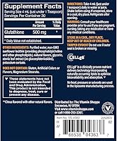 Vista 2 de Vthrive Glutatión liposomal líquido - 500 mg - cítricos (4 onzas líquidas)