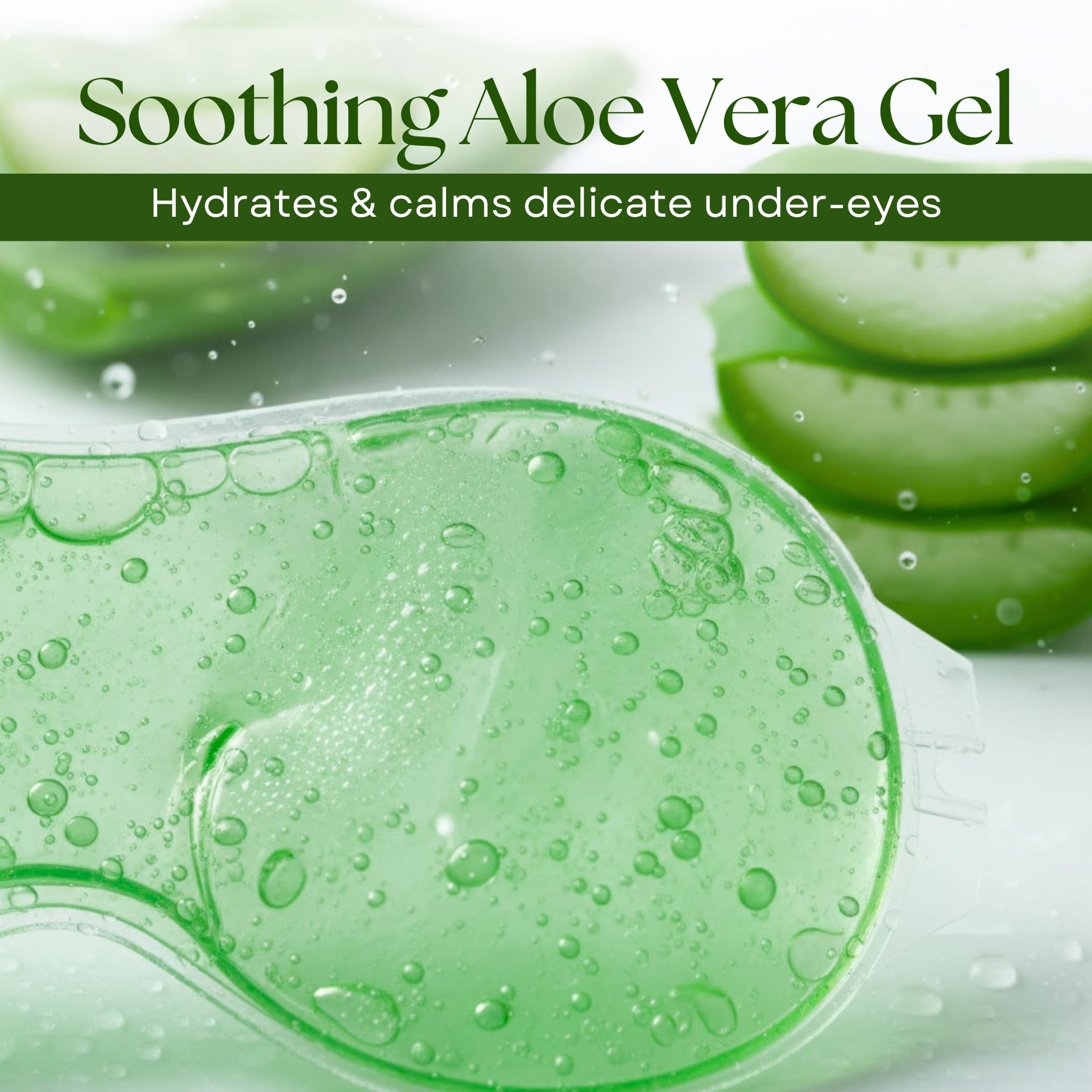 Aloevera Eye Mask | Reusable Eye Cooling Mask for Sleeping & Relaxation | Soft Eye Gel Mask for Puffiness, Dark Circles, Tired Eyes & Daily Eye Care (Pack of 1) — Amazon image 7