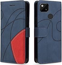 Google Pixel 4A 4G Case, Shockproof Flip Case with Card Holder, Magnetic Wallet PU Leather Case for Google Pixel 4A 4G, Blue
