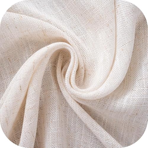 Girasole Home Coppia Tende Creta Semi Filtranti In Simil Lino Naturale 2 Pannelli Da 55X220Cm Con Tasca - 7