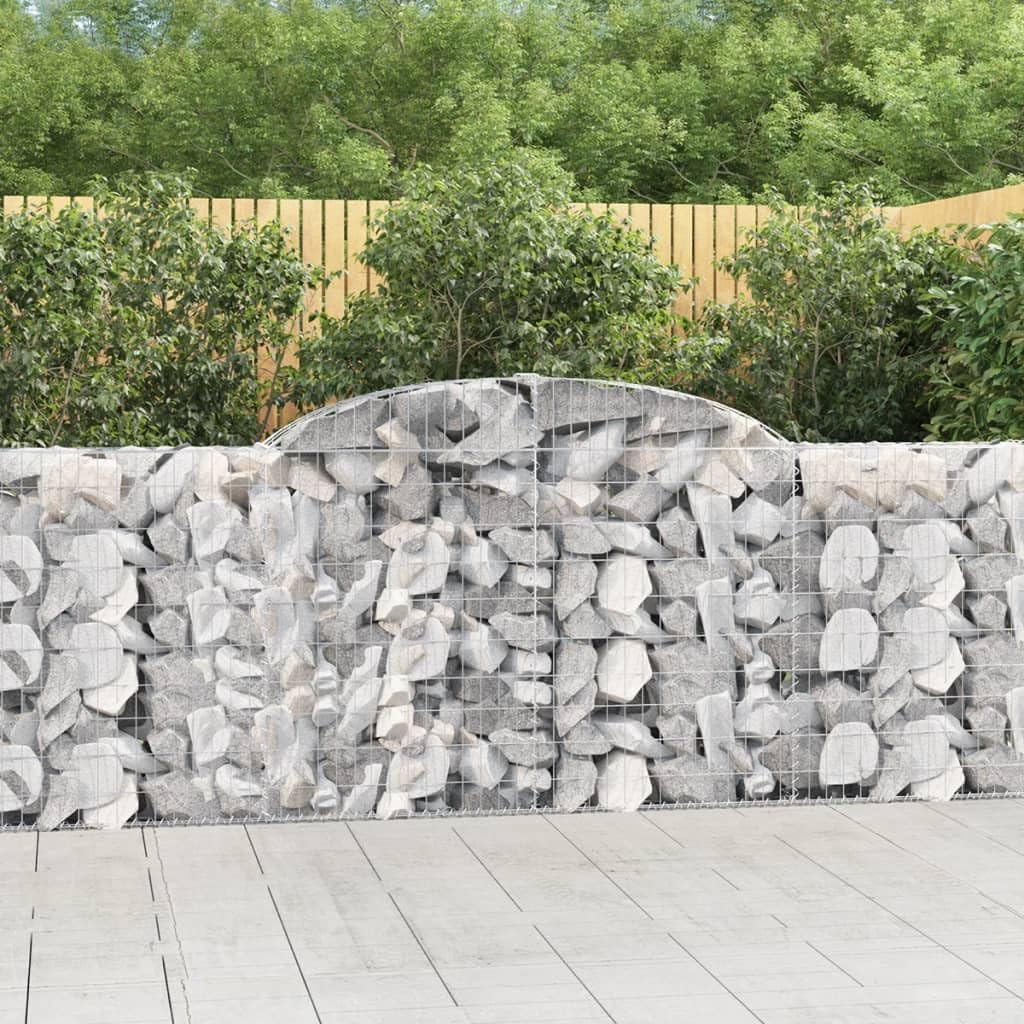 Mur de soutènement décoratif en gabions arqués robustes haut de gamme