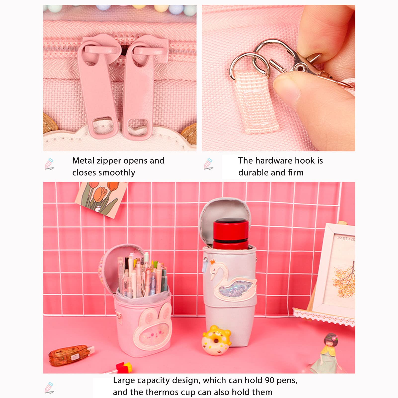 Trousse à Crayons Avec Fermeture éclair En Silicone Souple Porte Crayons De Table Kawaii Trousse D'école,Kuromi,Organiseur De Valise - Bagagerie - Maroquinerie