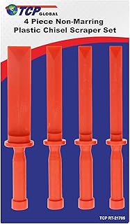 Sponsored Ad - TCP Global 4 Piece Non-Marring Plastic Chisel Scraper Set - 3/4", 7/8", 1", 1-1/2" Wide, Length 11"