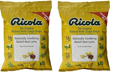Ricola Original Herb Bag | Cough Suppressant Throat Drops | Naturally Soothing Long-Lasting Relief - 130 Count (Pack of 2)