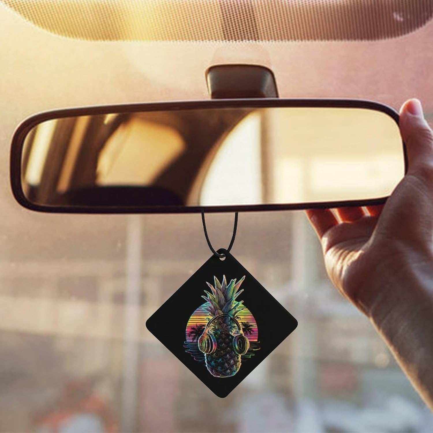 Summer Pineapple Music Car Air Freshener Hanging Scented Cards Accessories for Automotive Home Rooms Wardrobe image 5
