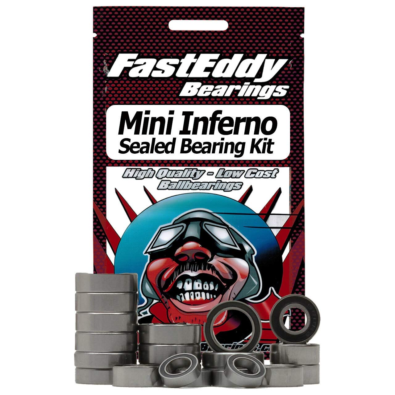 FastEddy Bearings Compatible with Kyosho Mini Inferno (Half 8) Sealed Bearing Kit