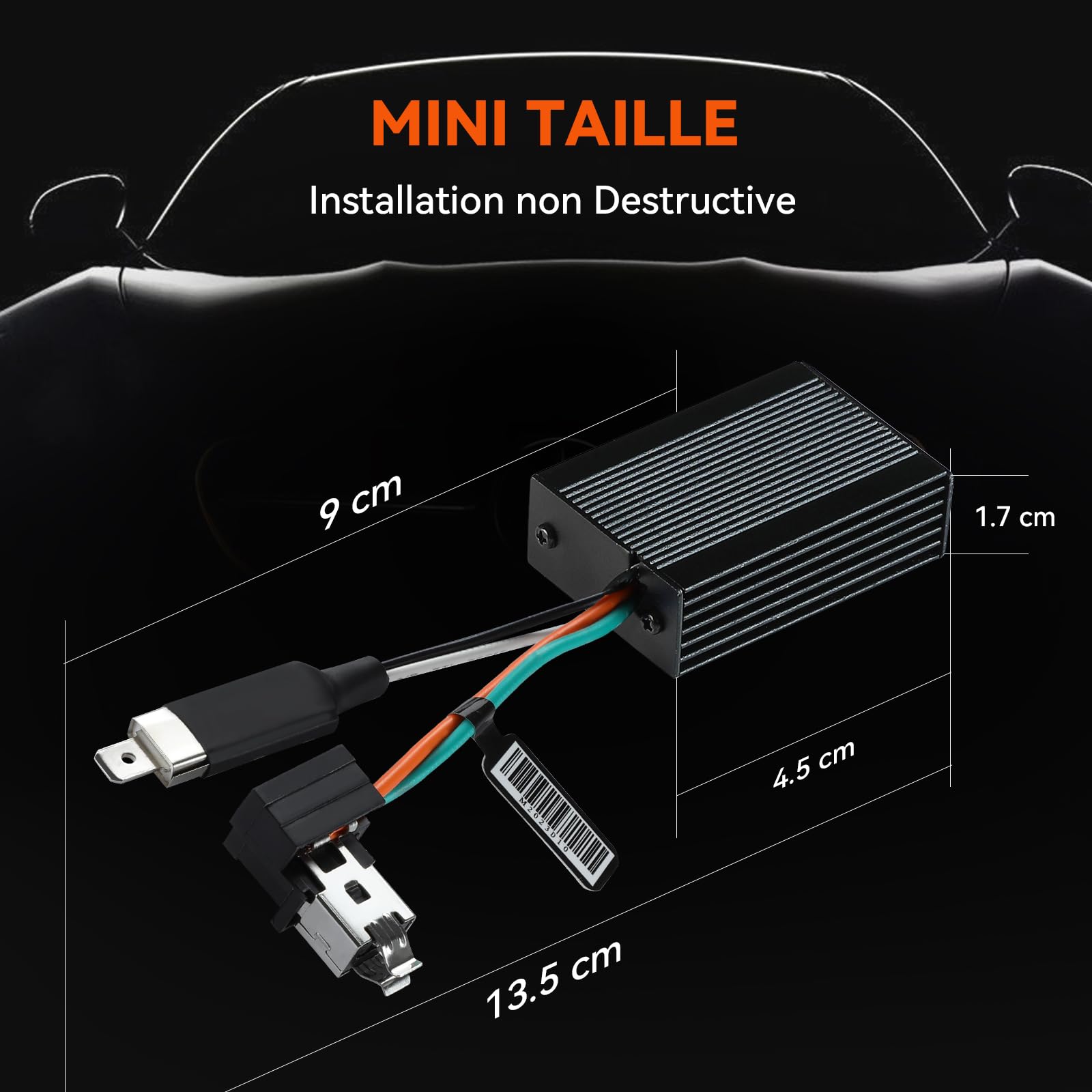 Décodeur CANBUS H1 Anti-Erreur & Anti-Scintillement – 1 Paire Pour Ampoules LED Phares Voiture, Plug & Play Résistance Annuleur D'Erreur