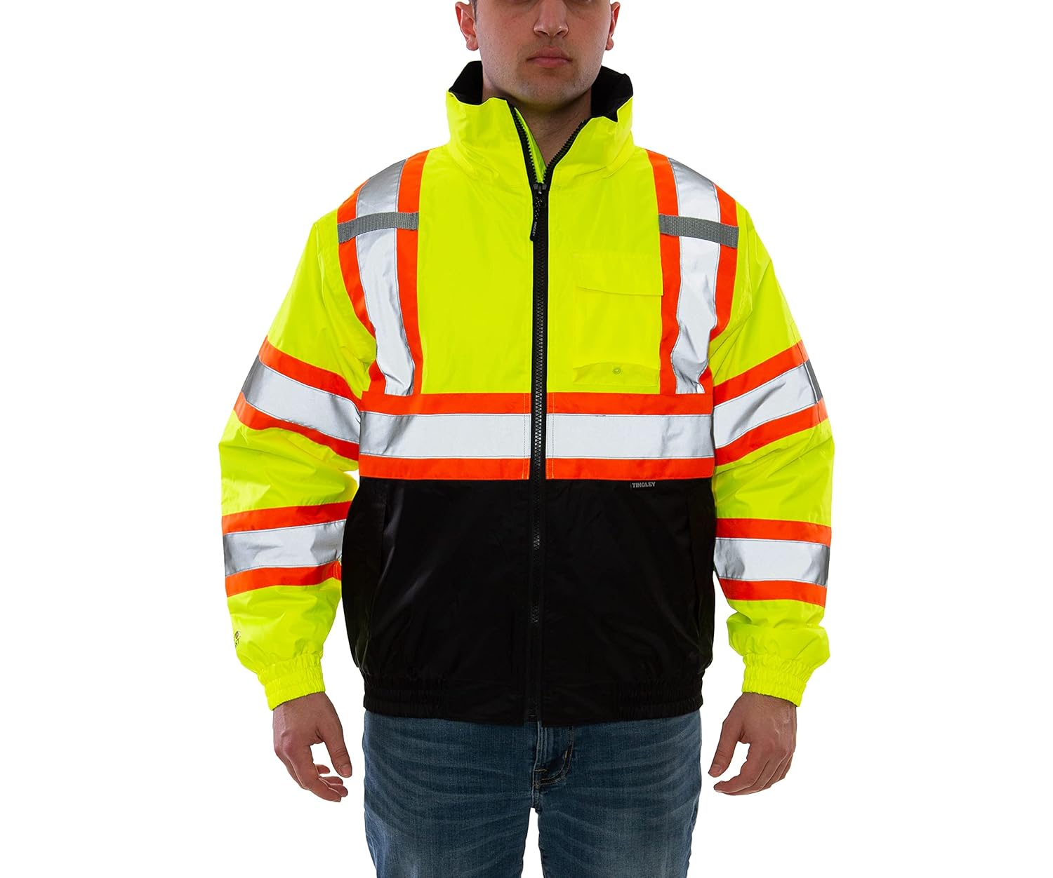 Tingley Bomber II J26123C High Visibility Insulated Jacket, Extra-Large, Black