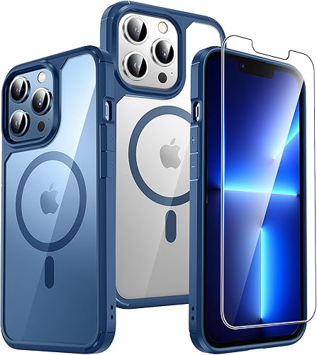 Miniatura 138 de TAURI - Funda a prueba de golpes para iPhone 15 Plus de 6.7 pulgadas, 3 en 1, no se pone amarilla, con 2 protectores de pantalla, protección