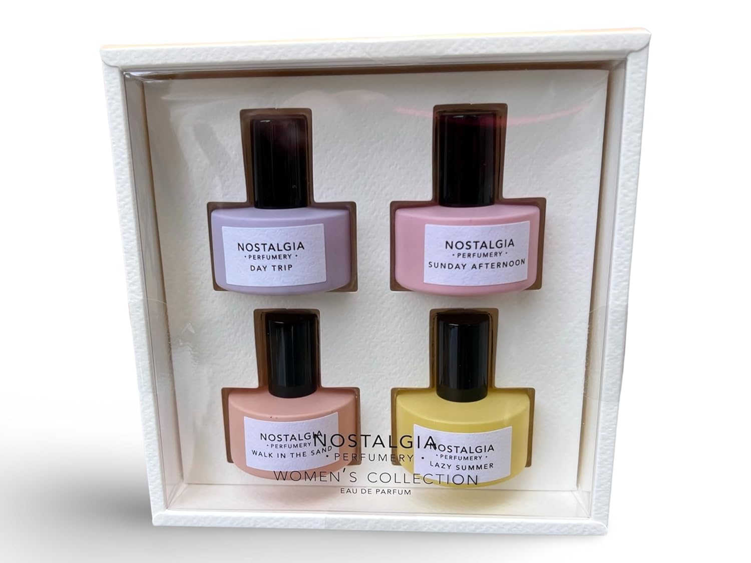 Nostalgia Perfumery Gift Set For Women | 4 Scents of .5 Fl Oz Each | 2 Fl Oz Total