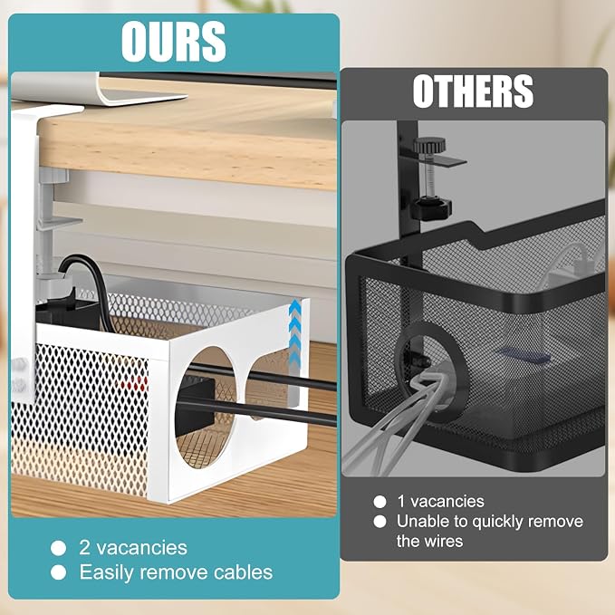 Organizador metálico para cables de 27 pulgadas miniatura 5