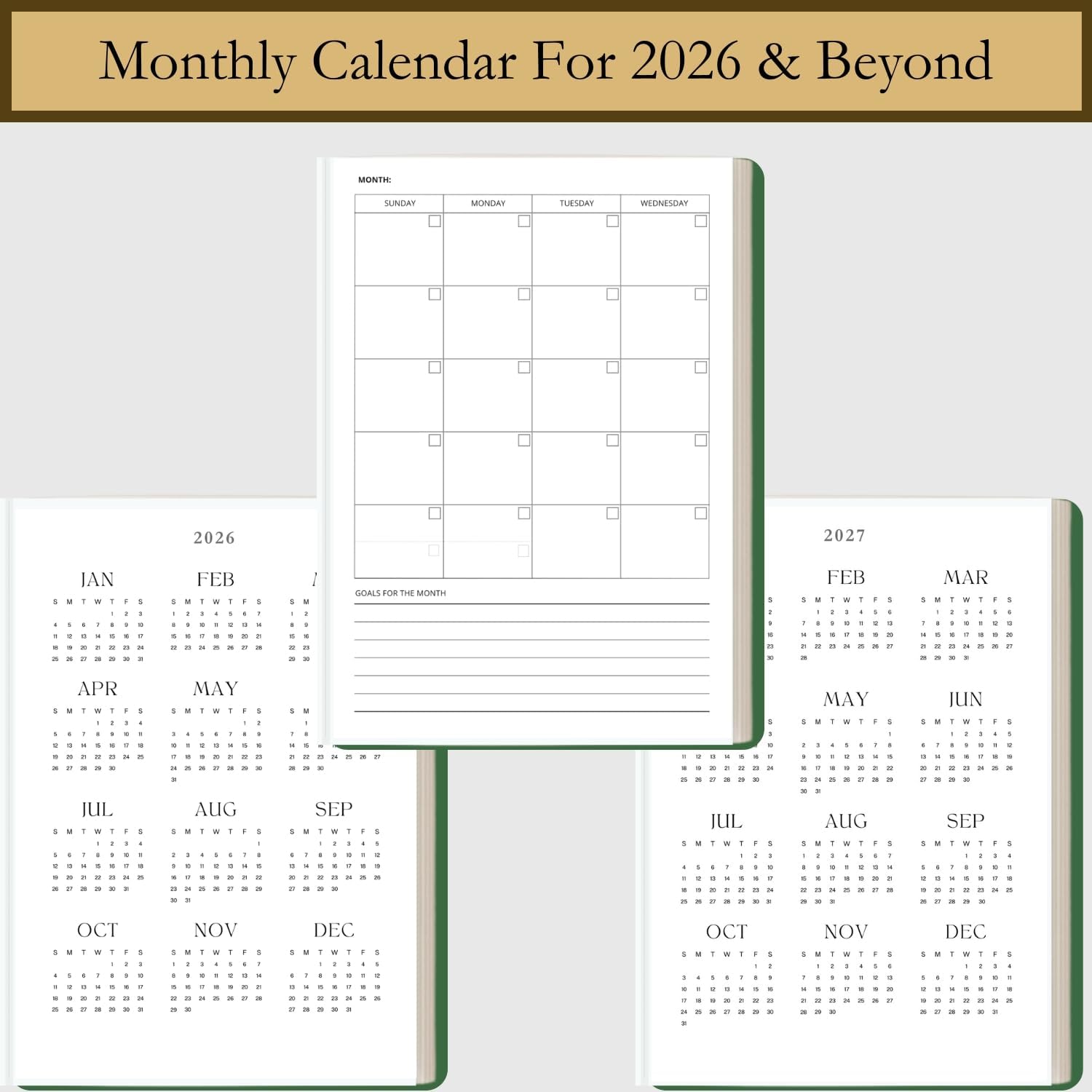 Time Blocking and ADHD Planner by Refine Days. 180 Undated Pages, To Do List, Hourly Schedule, Daily and Monthly Agenda. Time Management & Productivity Notebook. A5 (Green)