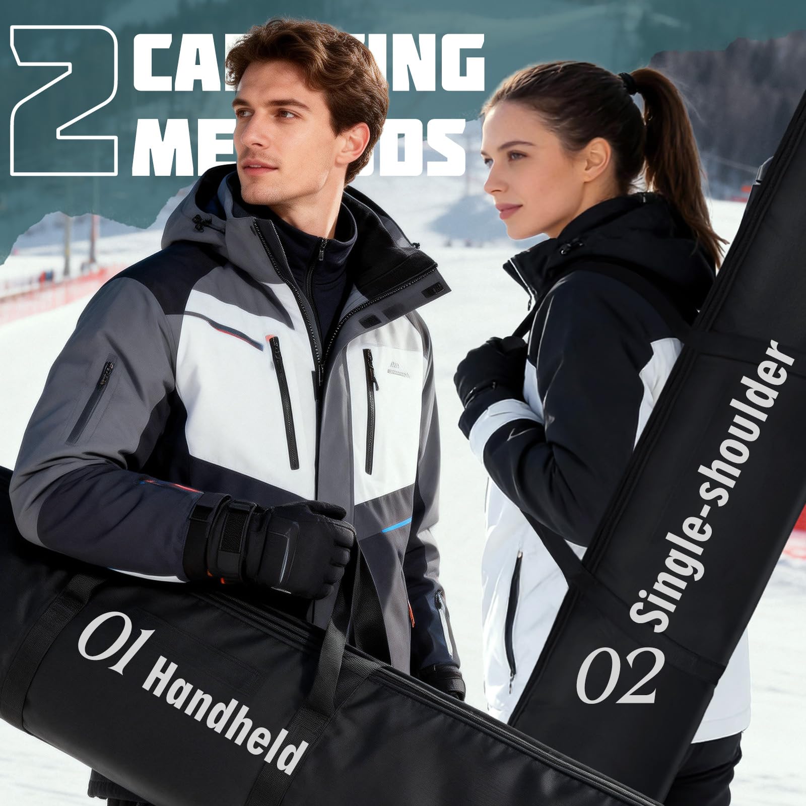 Sac de Ski Robuste avec poignées de Transport