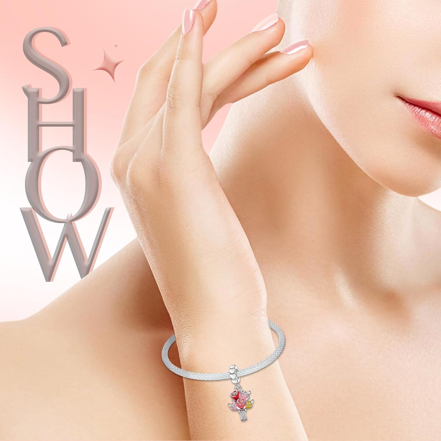 S925 Charms for Pandora Bracelets and Necklaces, Gifts for Love, Couple, Family, Friend, on Birthday, Anivesary, Christmas, Valentine's Day, Mothers Day - Image 2