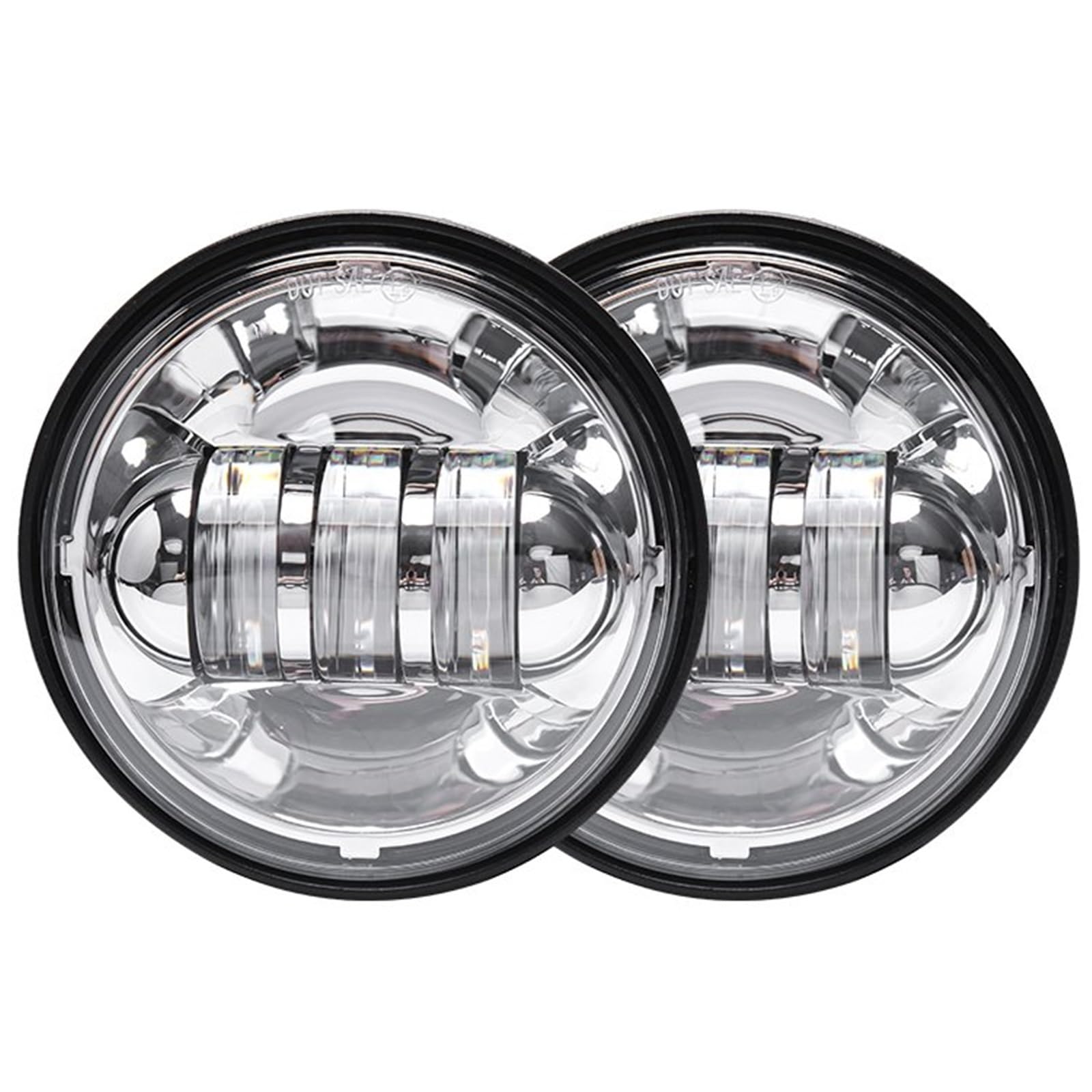 Faro Moto Per FLHTCU Per FLHTK Per FLHR LED Fendinebbia | Proiettore Fendinebbia LED Rotondi 4,5 Pollici Proiettore Ausiliario Moto Faro Fendinebbia Per Moto Con DRL Per Road King