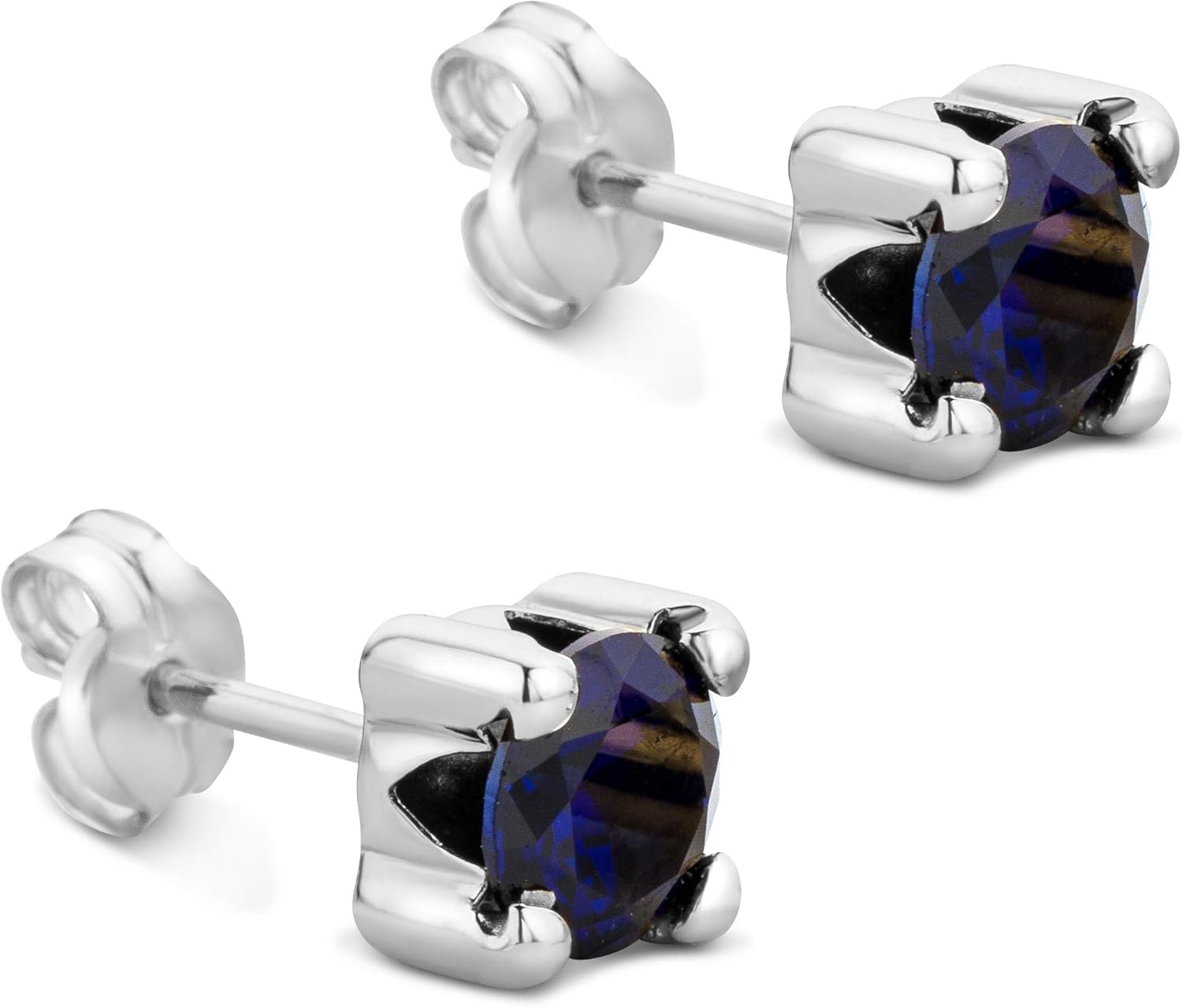 Miore Pure Oorbellen - Gemaakt van 9 Karaat Witgoud - Met een Smaragd Miore Pure Oorbellen - Gemaakt van 9 Karaat Witgoud - Met een Smaragd