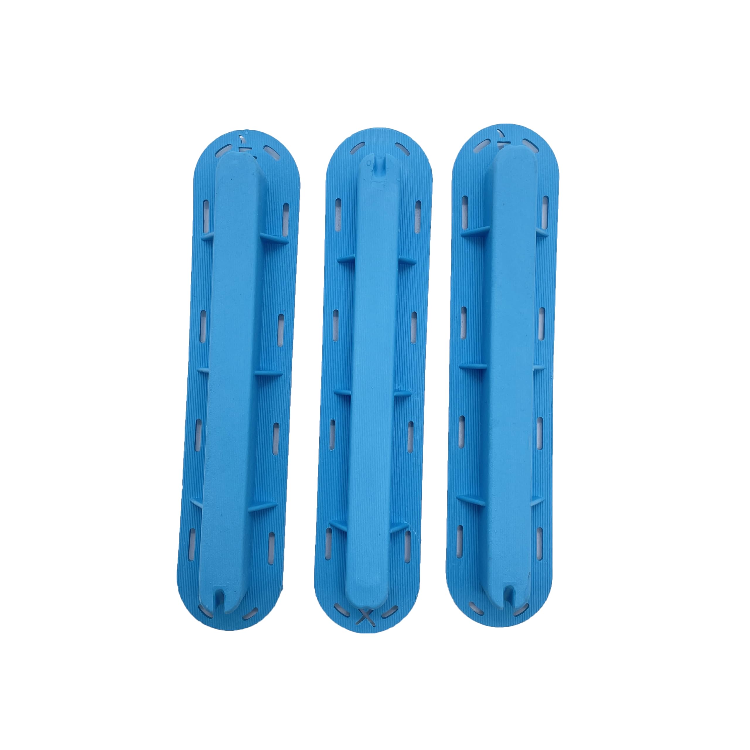 AQUBONA 3pcs/Set Single Tri Fins Box, Surfboard Fin Box Set with Screws Key, Surfing SUP Screw Surfboard Surf Fins Plugs Set, Paddle Board Fin Replacement, Multiple Colour (Blue)
