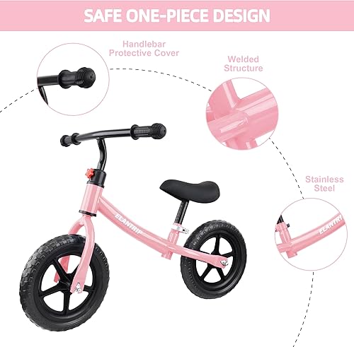 Miniatura 4 de Elantrip Bicicleta de equilibrio para niños, juguetes de regalo de cumpleaños para niños y niñas de 1 a 3 años, bicicletas sin pedales para niños