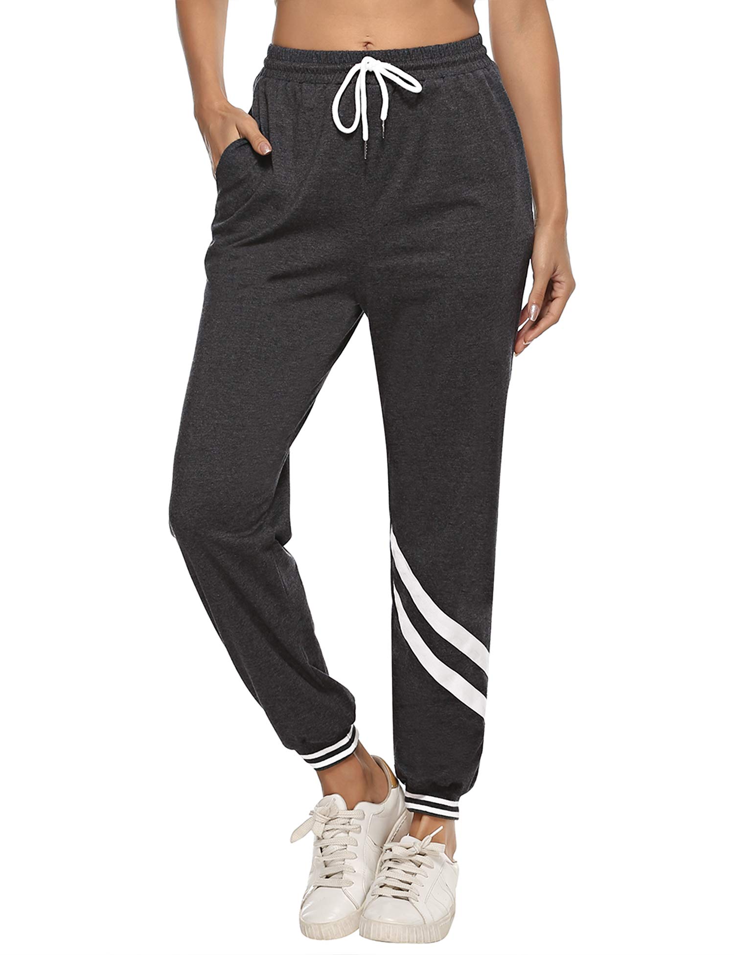 iClosam Damen Jogginghose Lang Sporthose Freizeithose Hose Leichter Fitnesshose Sweathose High Waist für Jogging Laufen Outdoorhose Sportlich Freizeit Reise